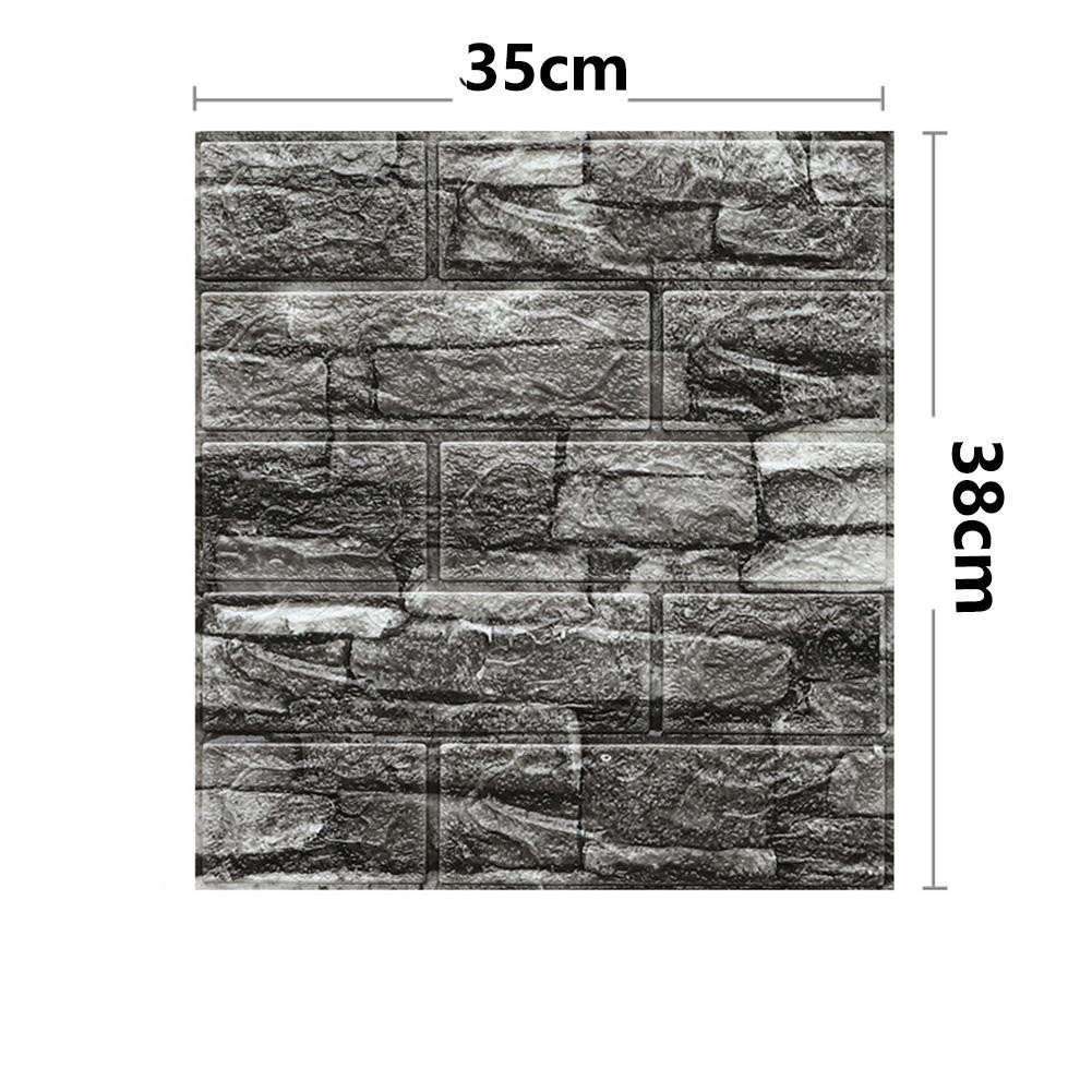 10pcs 3D Brick Effect Foam Stickers – XPE Wall Panels 35x38cm for Home Use