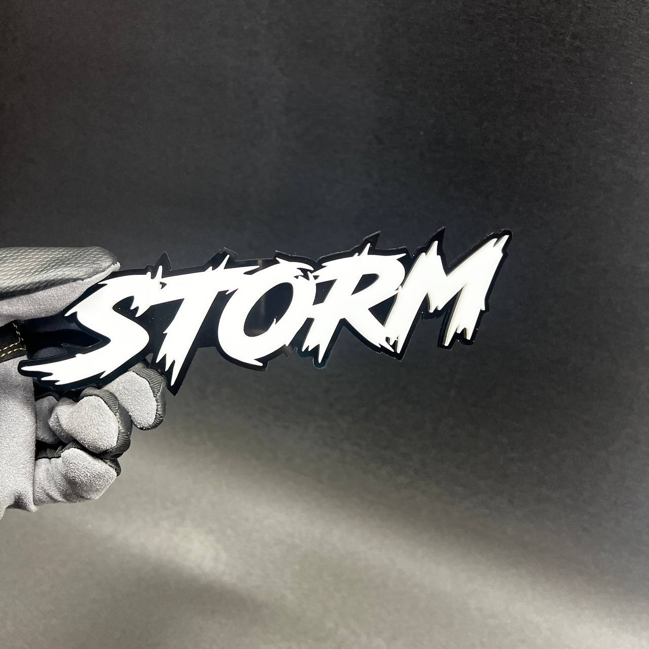 1PC STORM Custom 3D Text Car Badge Fender Emblem Tailgate Toolbox Decal