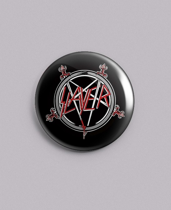 Slayer – 1.25" Pin, Button, Badge – Heavy Metal