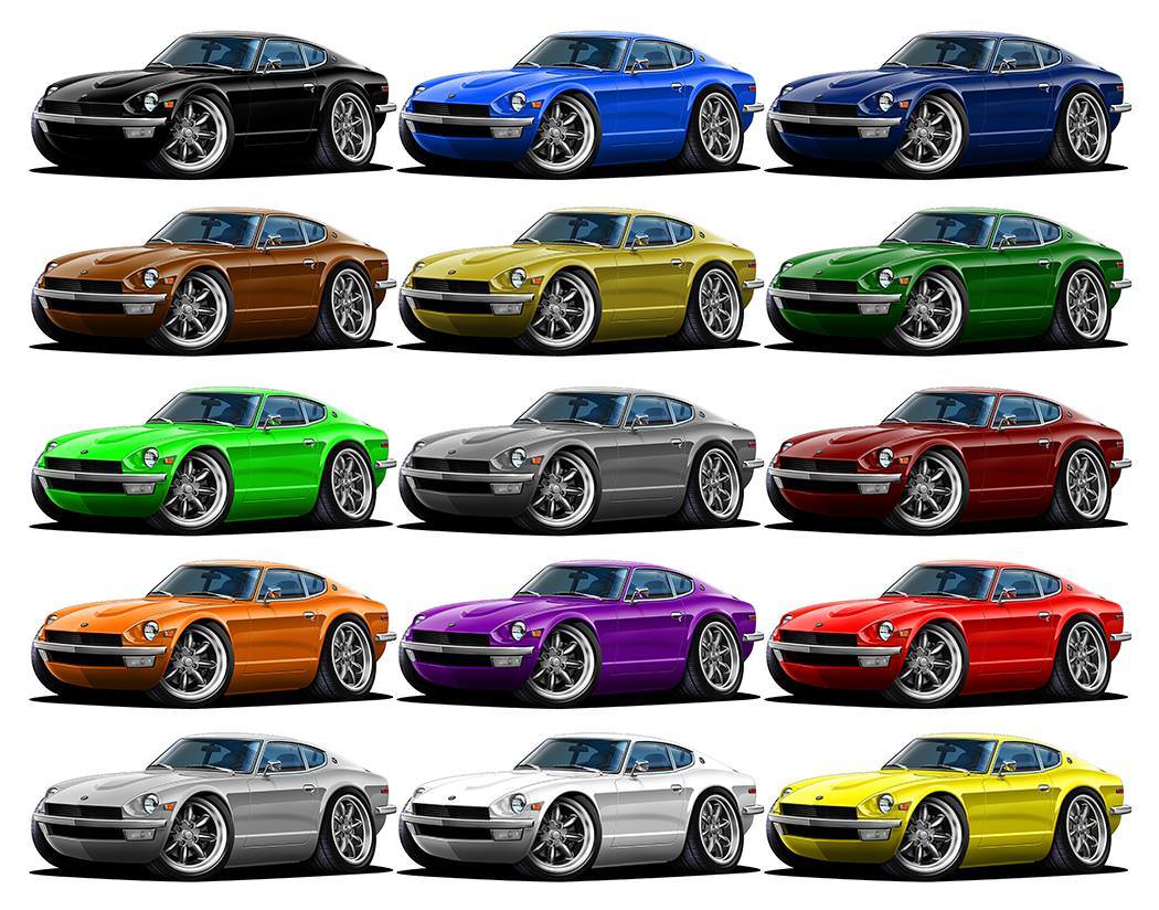 Datsun 240Z Sports Car Parking Sign Wall Art Graphic Sticker