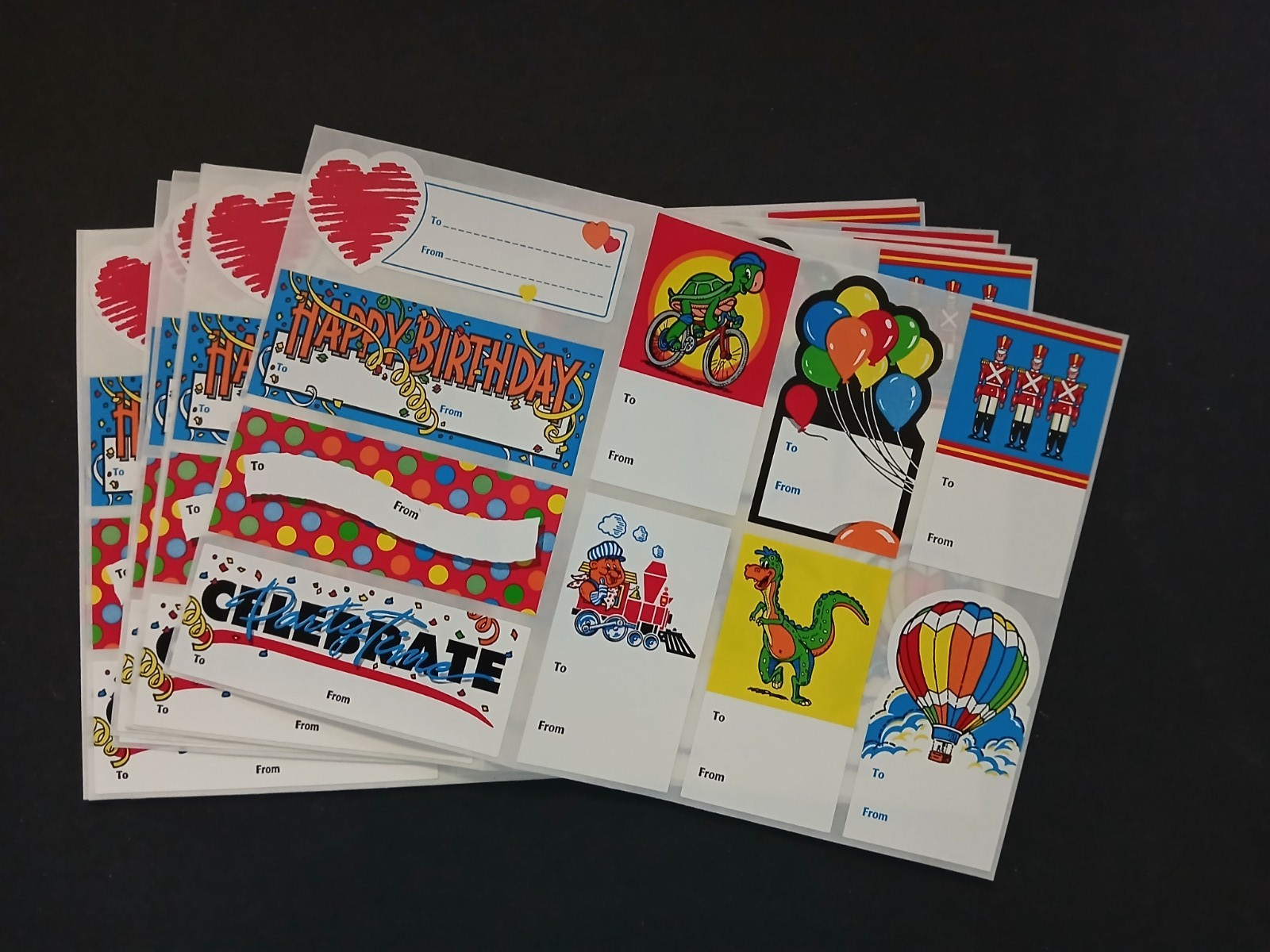 New Assorted Designs To & From Gift Stickers Count Of 80 Stickers