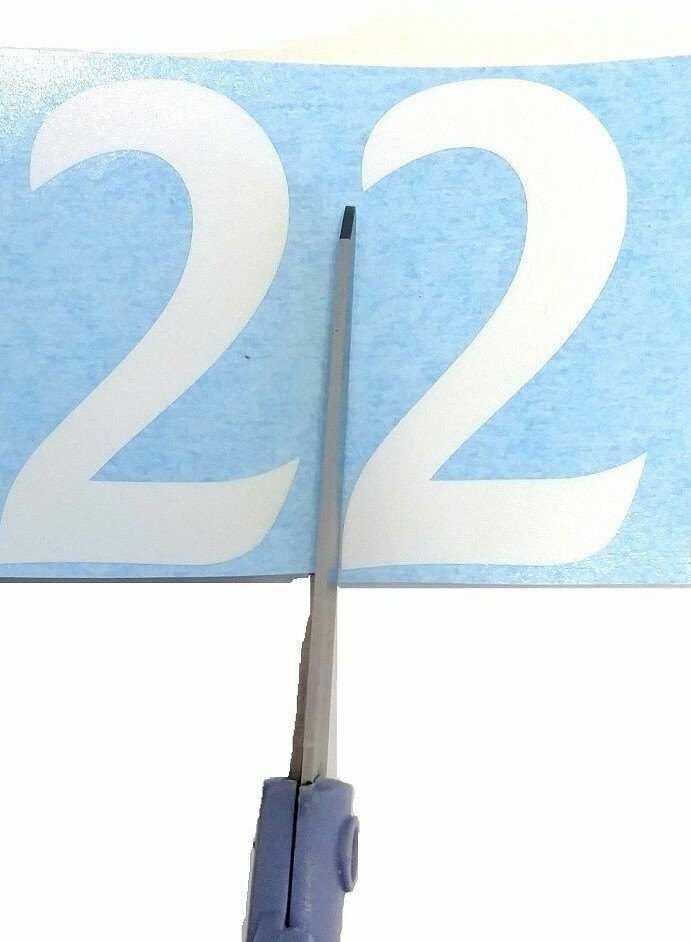 Lot of 20 1" Vinyl Street Address Mailbox Unit Number Decal Stickers ARIAL Red