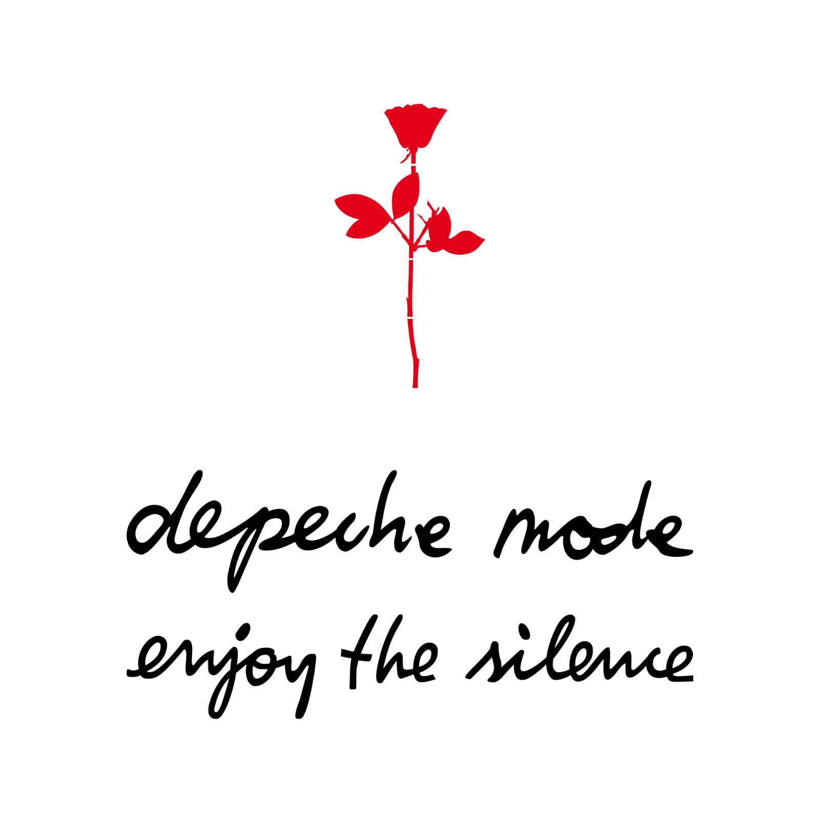 10cm rose + 20cm depeche mode enjoy the silence car sticker tattoo decoration film