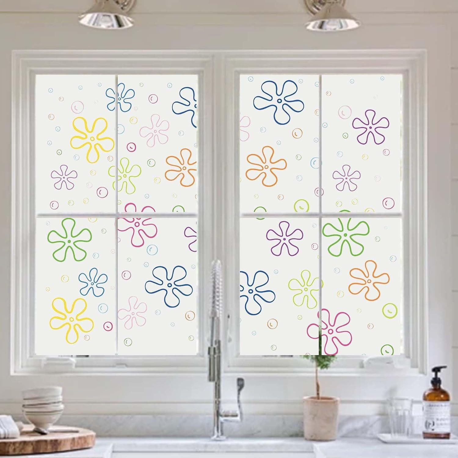 156PCS under the Sea Wall Decals–Removable and Reusable Bubble Decals for Kids R
