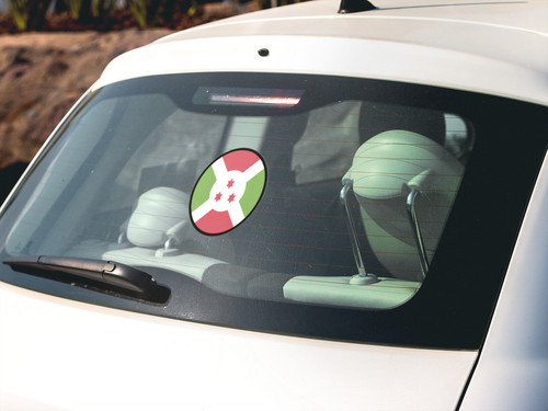 Burundi Flag Circle Sticker Decal