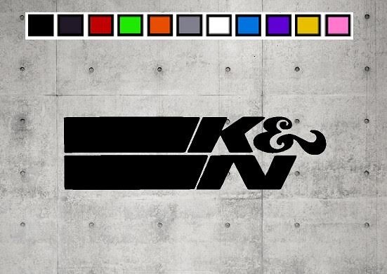 K & N LOGO Vinyl Decal Sticker Emblem Car Truck Window 4" 6" 8"