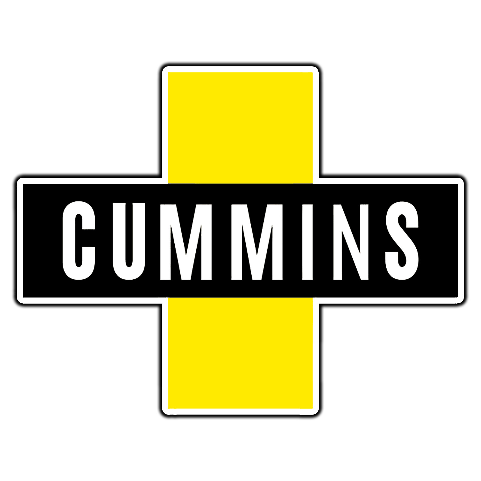 Cummins Black Logo #2 Sticker Waterproof Vinyl Decal Die-Cut Garage Car
