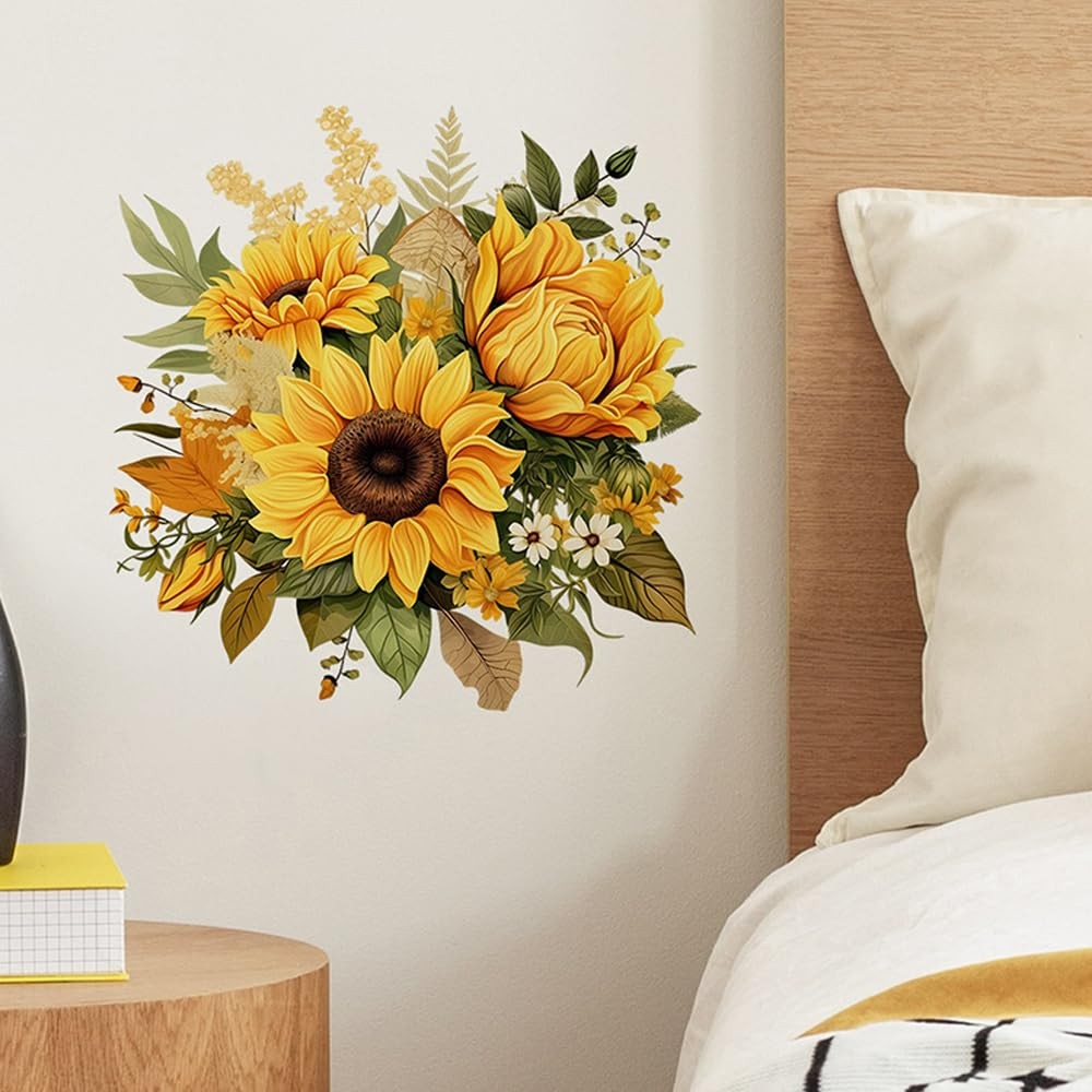 Sunflower Wall Decor Pack of 3 – 11.4×11.4 Inch for Inch, Multi
