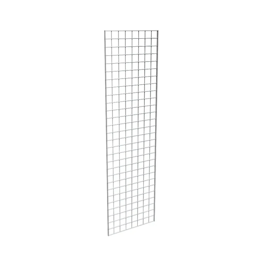 2' W x 7' H GRID PANELS Chrome Econoco P3GW27 (Pack of 3)