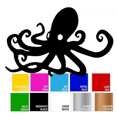 Octopus Vinyl Decal Sticker for Macbook Laptop Car Window Bumper Home Wall Door