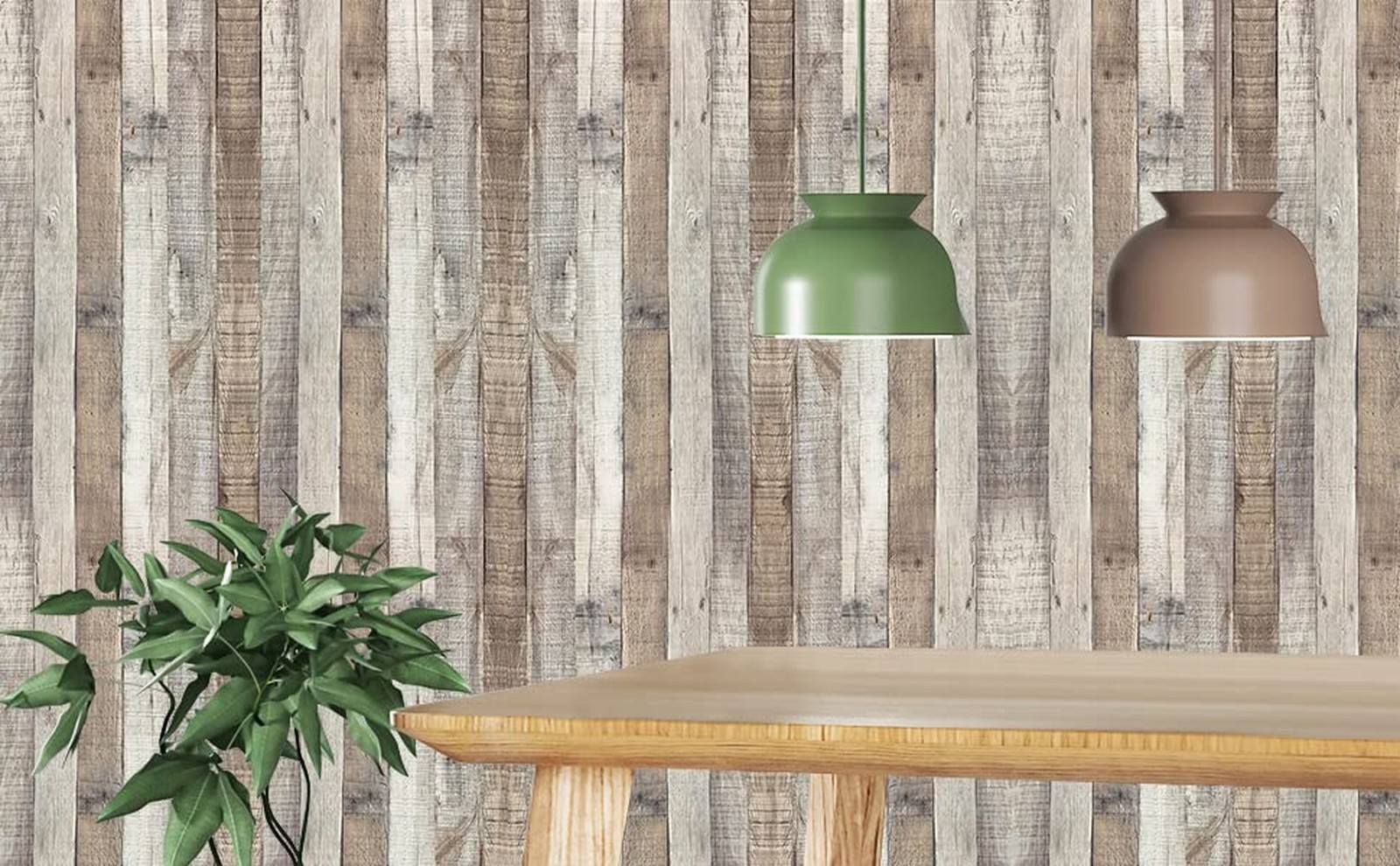 Vintage Wood Wallpaper Rustic Wood Wallpaper Stick and Peel Self Adhesive Dis…