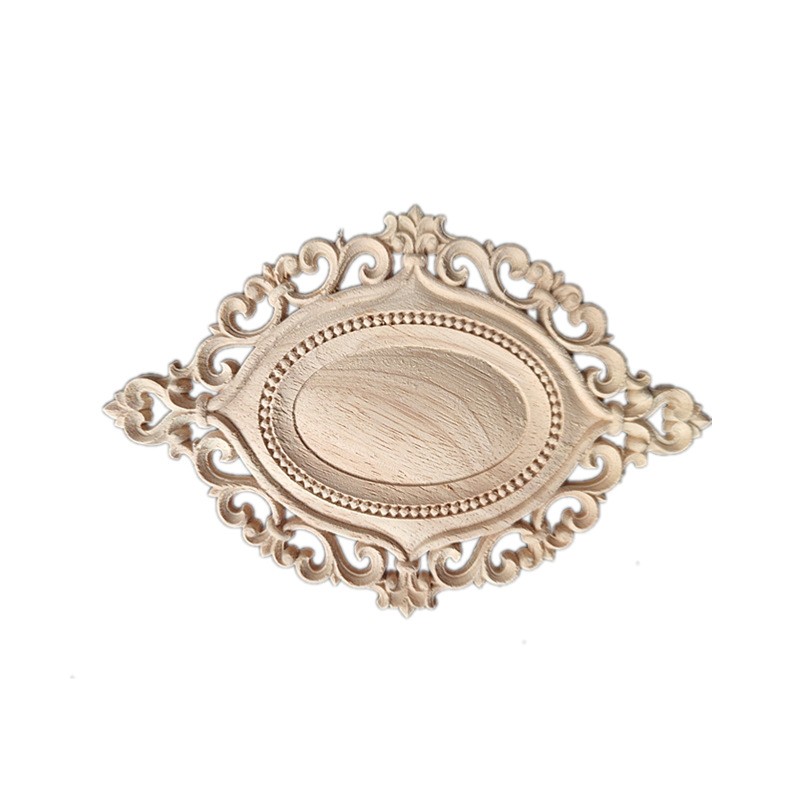 European Style Solid Wood Carving Appliques Home Furniture Vintage Decorations