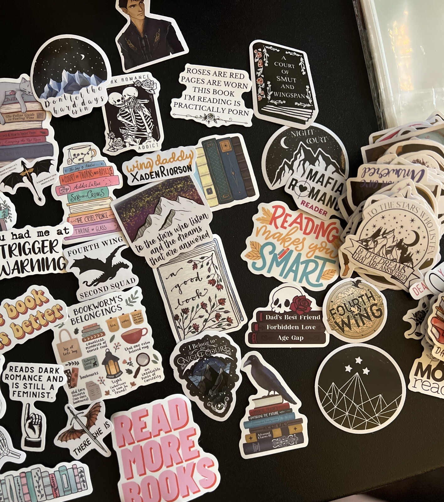 20 Pcs Book Stickers for Kindle Bookish Reading Booktok Stickers Adult Romance