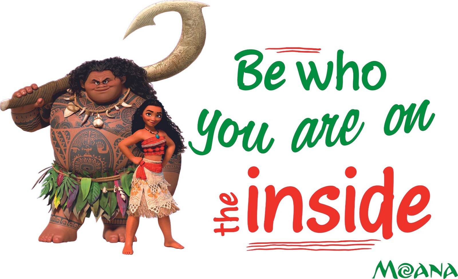 Children's Bedroom Living Room Moana Movie Maui Decor Design Wall Decal Quotes