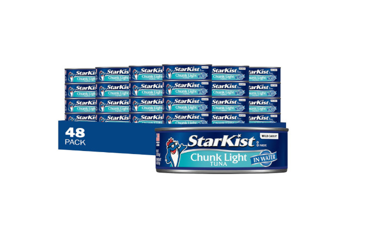 StarKist Chunk Light Tuna in Water, 5 oz (48 Pack) Canned Tuna Fish, Wild Caught