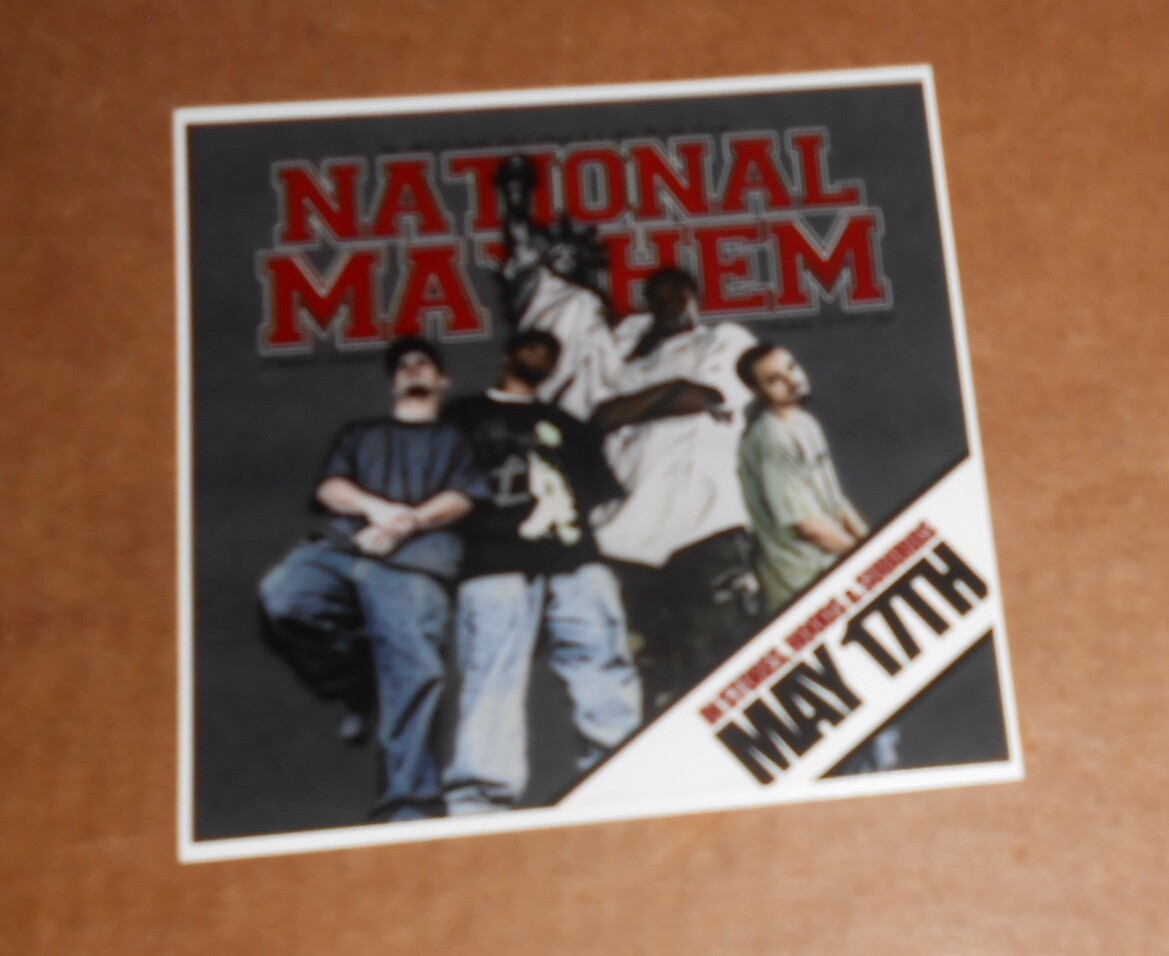 National Mayhem Sticker Promo 5×5 RAP RARE