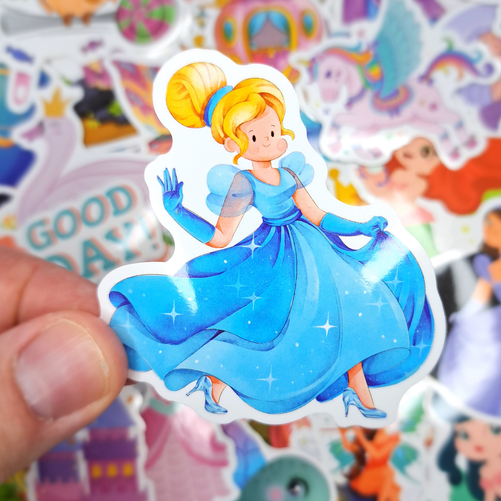 50 PCS Fairy Princess Sticker Pack Fairy Tale Elf Love Stickers Girls Crafts