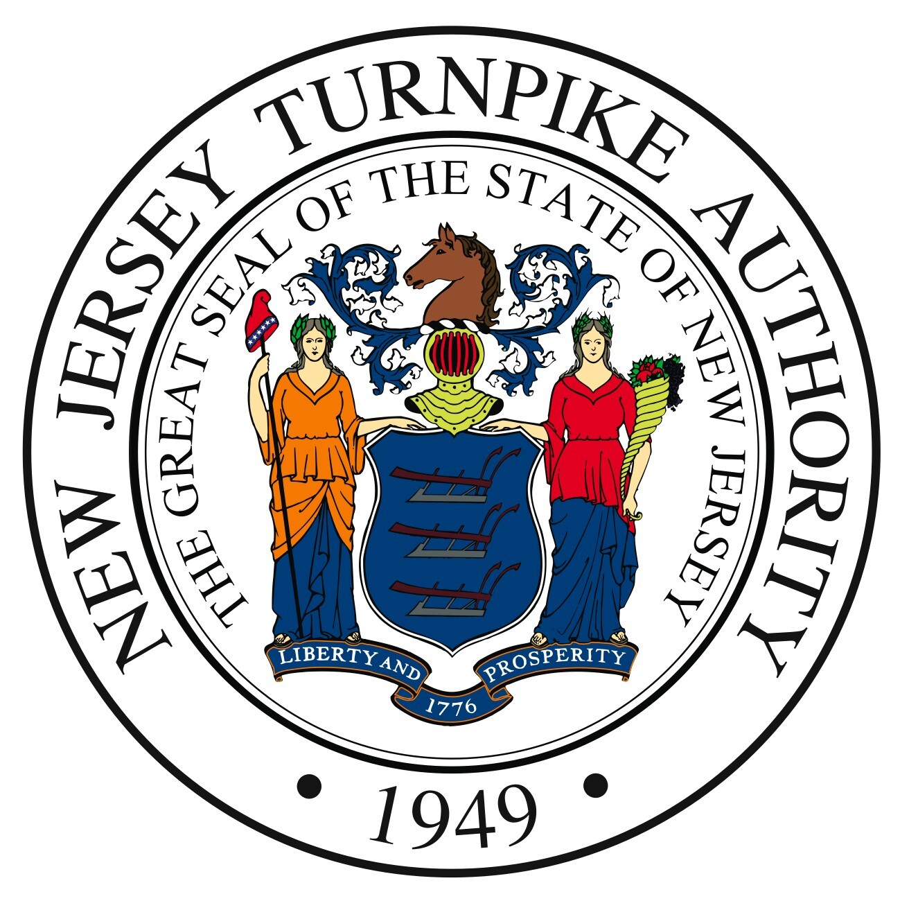 New jersey state seal sticker weatherproof bumper vinyl decal