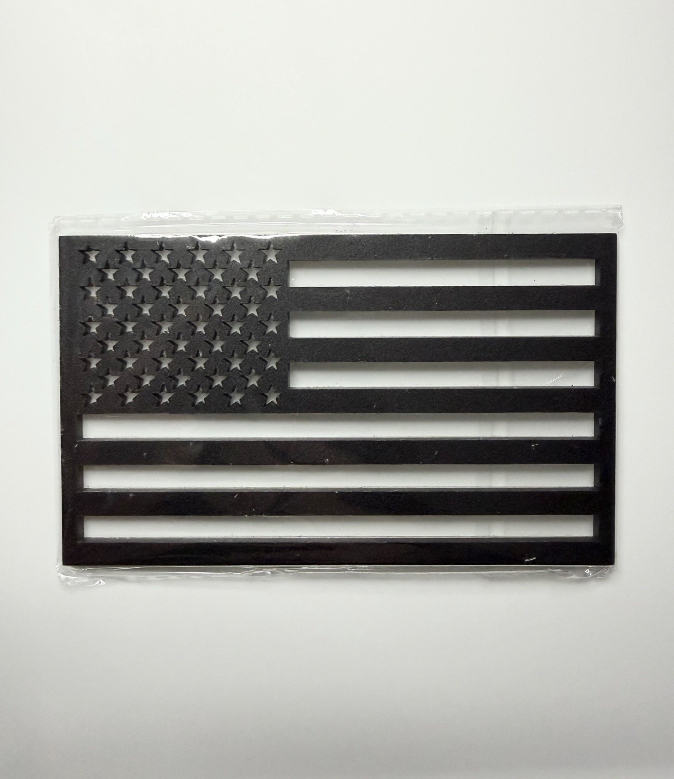 American Flag Sticker, 4mm Thickness Acrylic Cut-Out Matte Black Stickers Decal