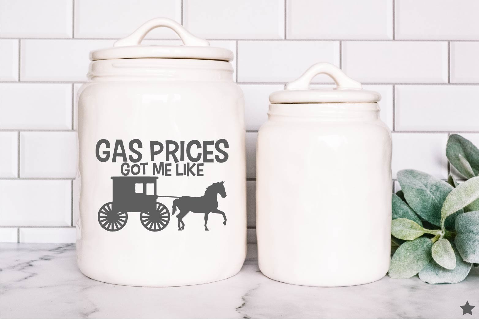 Gas Prices Got Me Like Amish Decal Sticker High Inflation Buggy Anti MAGA Trump