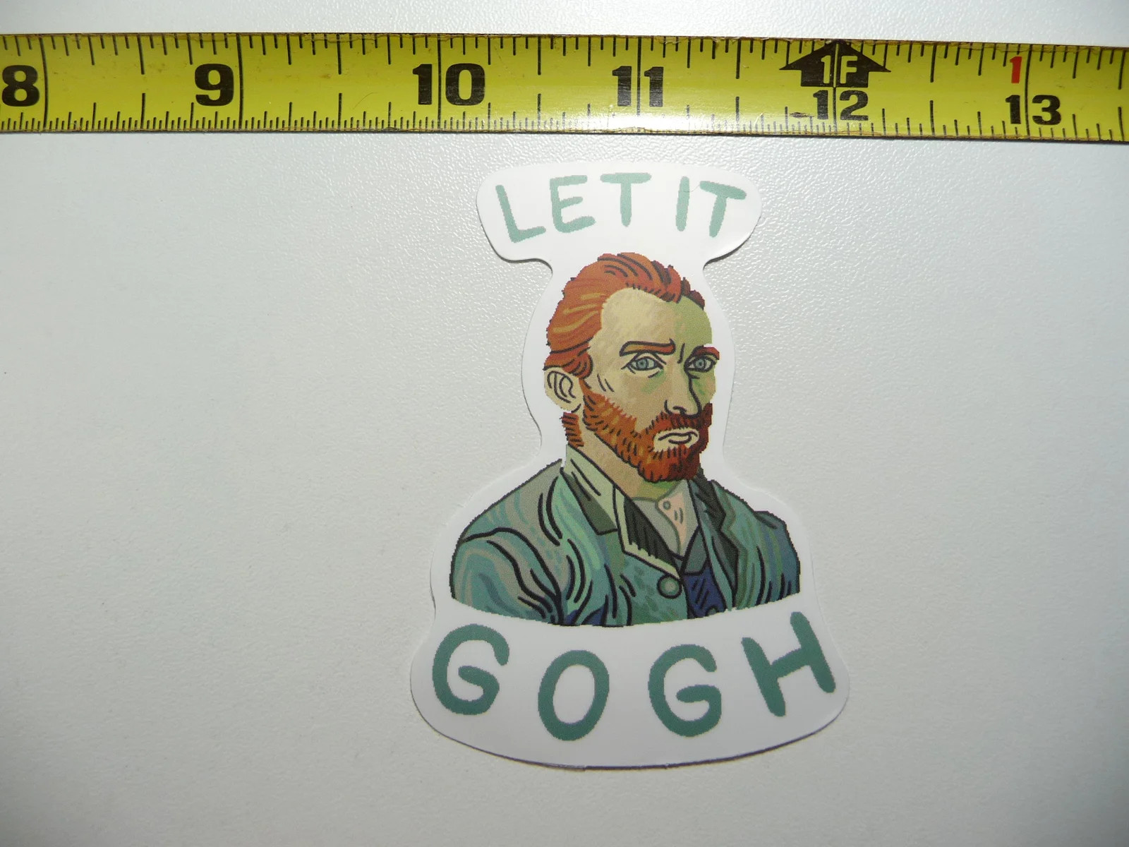 VINCENT VAN GOGH LET IT FUNNY SAYING SMALL STICKER DECAL CLASSIC ARTIST PAINTER