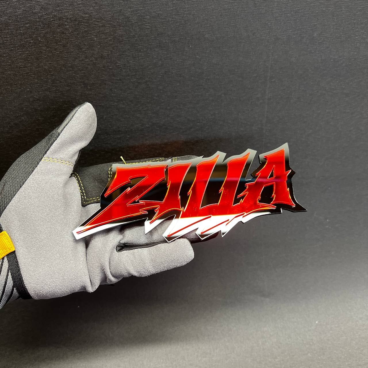 1PC ZILLA Custom 3D Text Car Badge Fender Emblem Tailgate Toolbox Decal