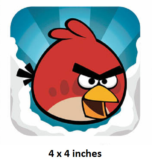 30 STYLES Angry Birds Wall Decal Kids Room Sticker Decor Red Black Blue Bird Hal