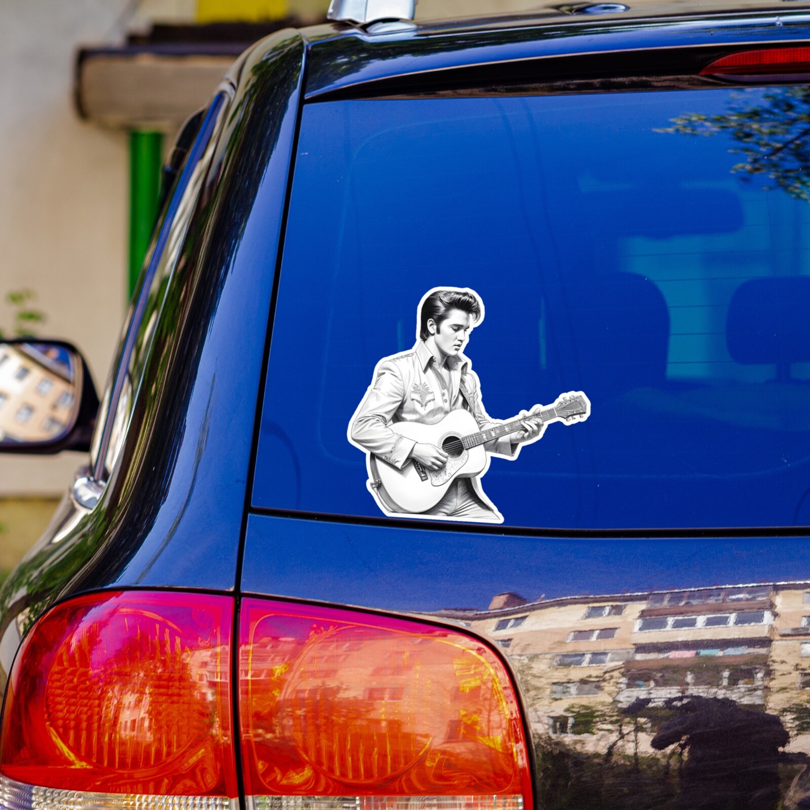 Elvis Presley Sticker Artist Sketch The King Rock Music Vinyl Die Cut Car Decal