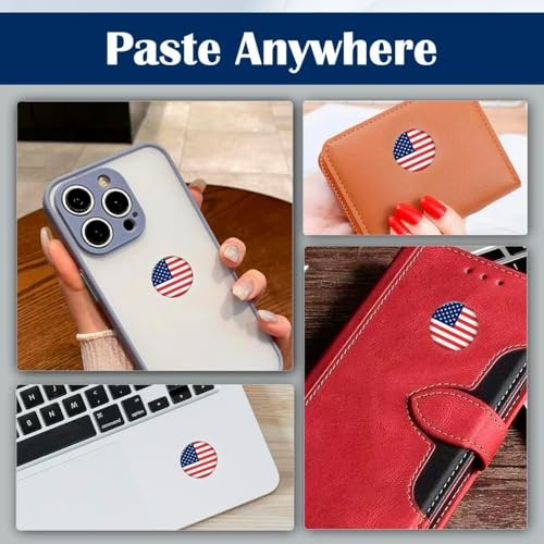 Patriotic 3D Silicone Stickers for Laptop, Phone, and Car – Classic Flag