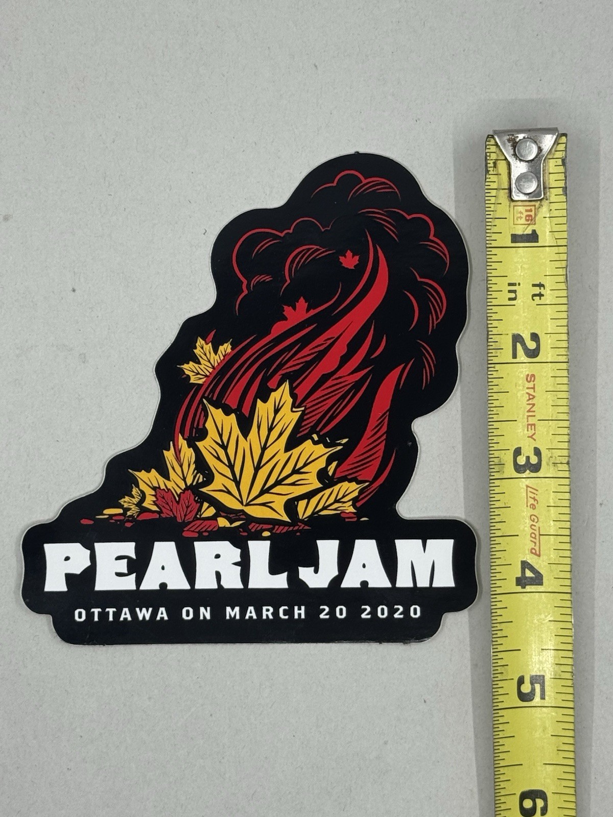 PEARL JAM STICKER 2020 OTTAWA, ON CANADA 3/20/20 CANCELED TOUR