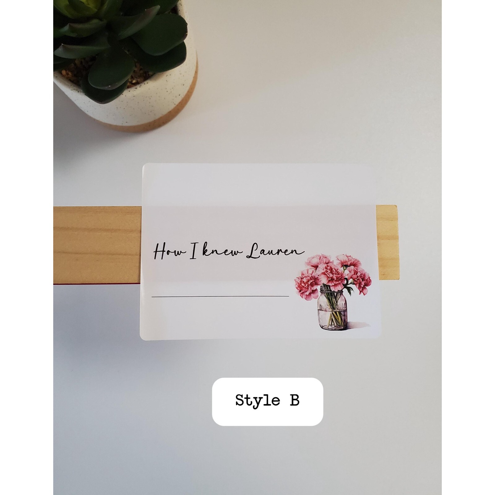 Custom Memorial Name Tag Stickers | Celebration Of Life | 4" x 3" Glossy Labels