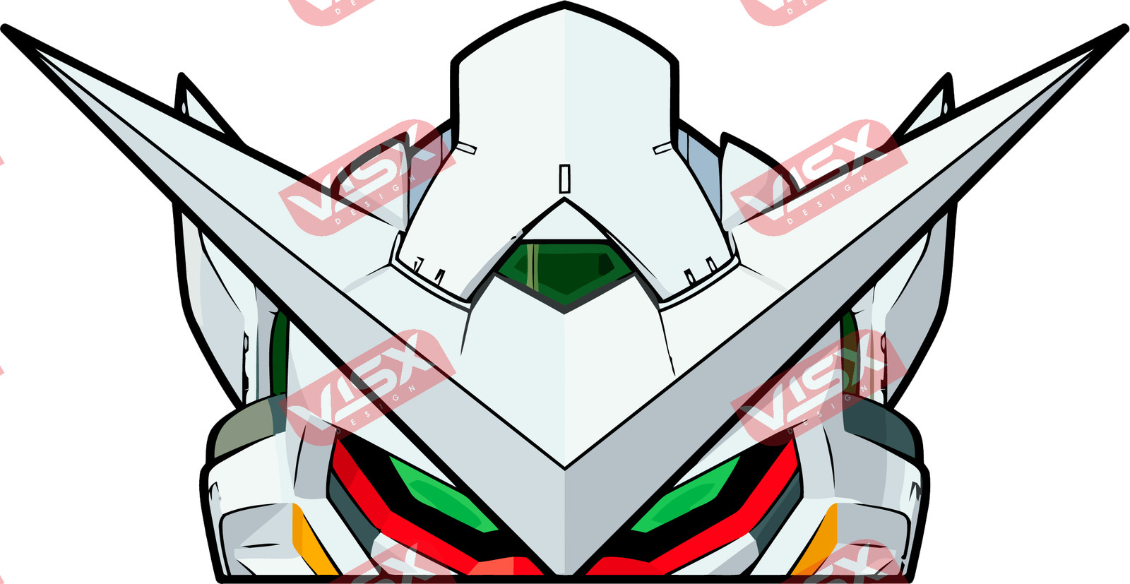 Gundam Anime Peeker Car Bumper Sticker Decal Window Vinyl Funny Durable