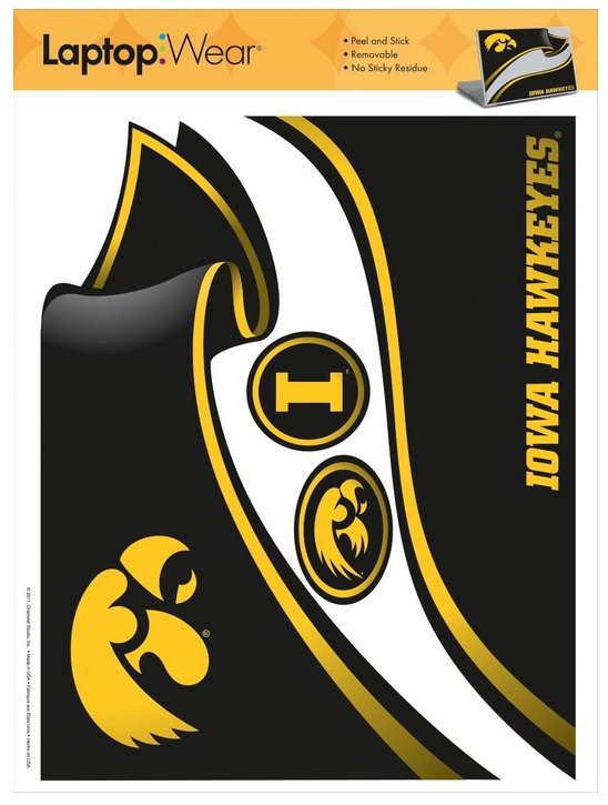 University of Iowa Hawkeyes Roommates Peel and Stick Laptop Wear Sticker RMK1746