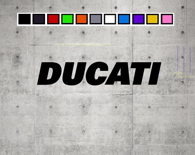 Ducati Wood LOGO Vinyl Decal Sticker Emblem Car Truck Window 4" 6" 8"