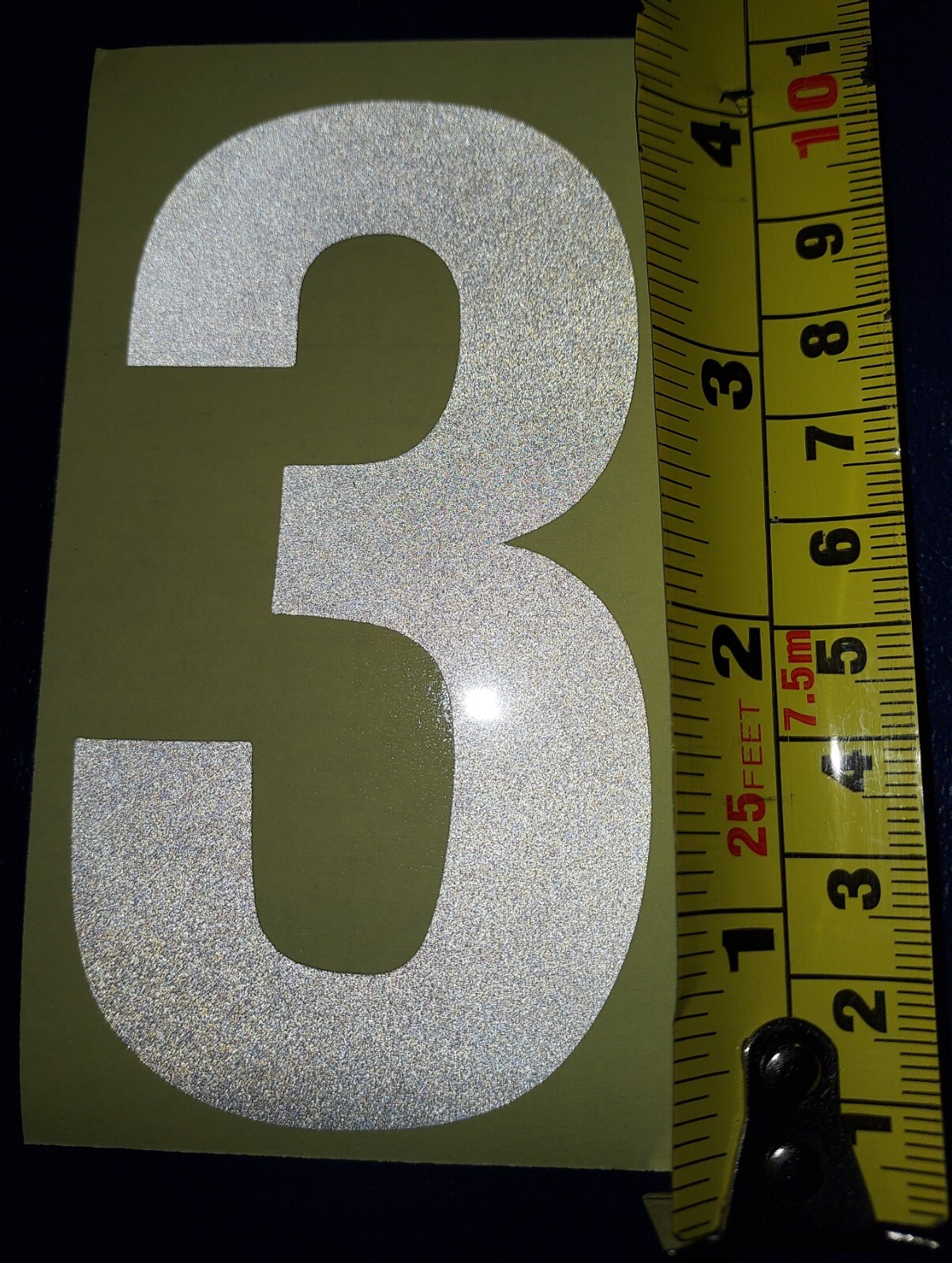 4" SUPER REFLECTIVE Address Sign Mailbox House Number vinyl sticker BOAT – TRUCK