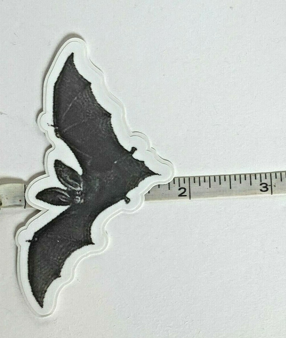 Flying BAT Vinyl Sticker 3 1/2"x 2" Laptop Notebook Mug Fade Resistant
