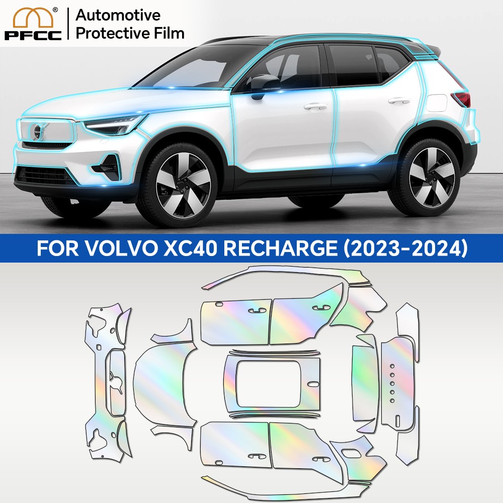 Full Car For Volvo XC40 Recharge 2023-2024 PreCut Paint Protection Film PPF TPU