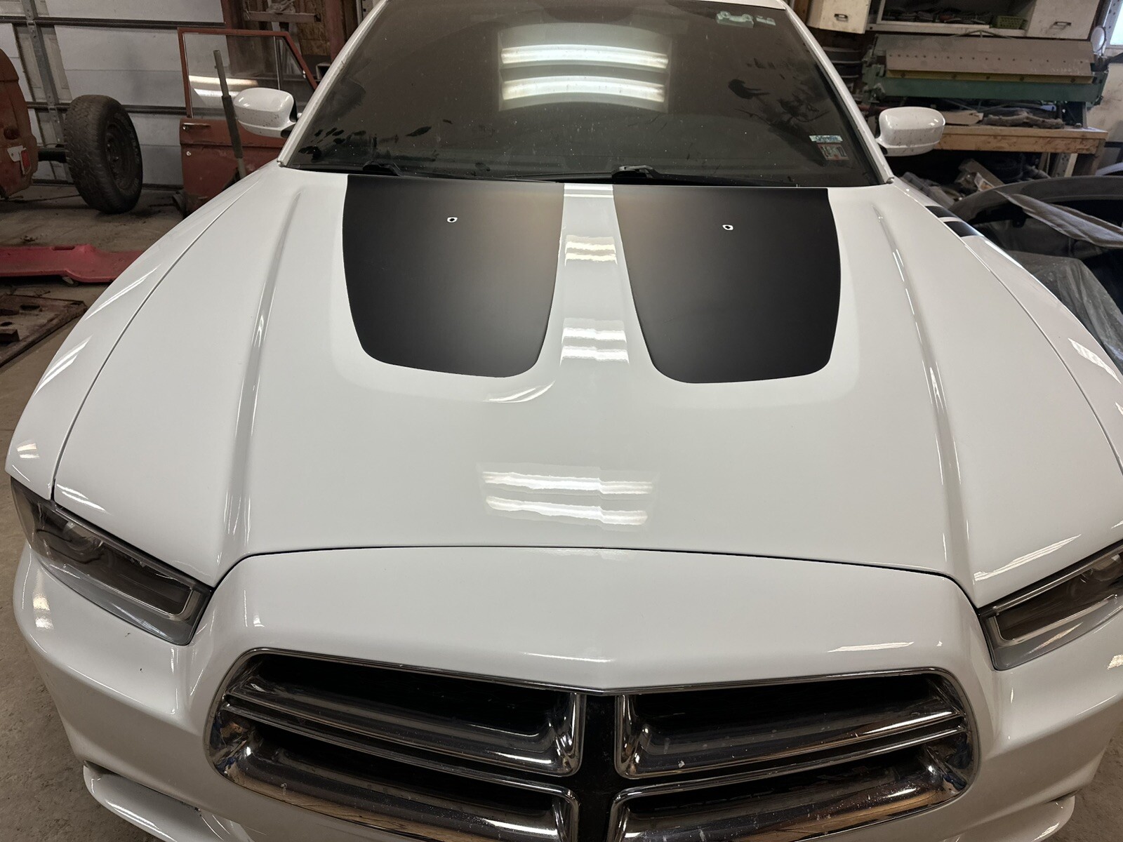 Solid Hood insert stripe stripes decals fit 2011 2012 2013 2014 Dodge Charger