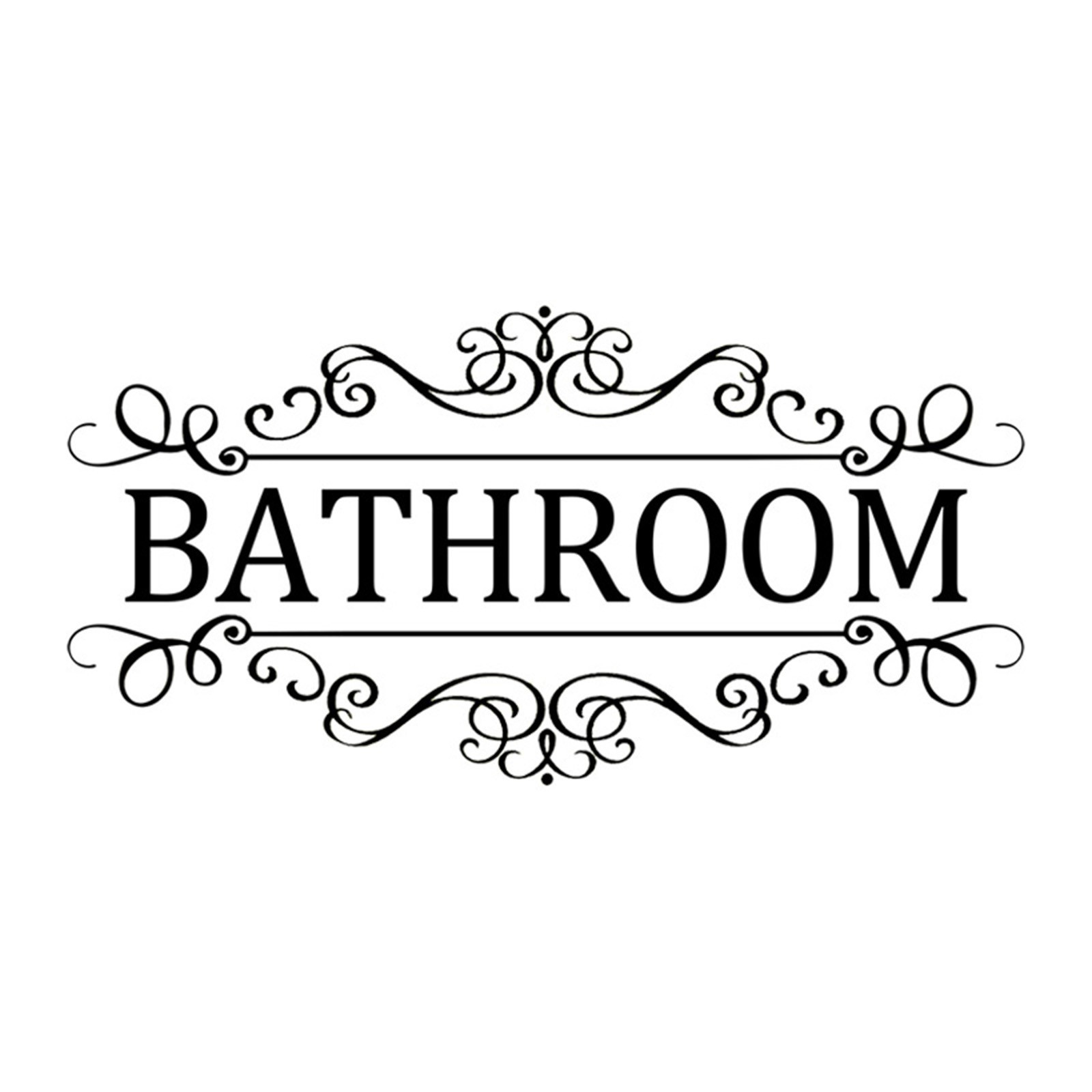 Bathroom Door Sign Lanel Sticker Decorative Sticker For Bathroom Toilet