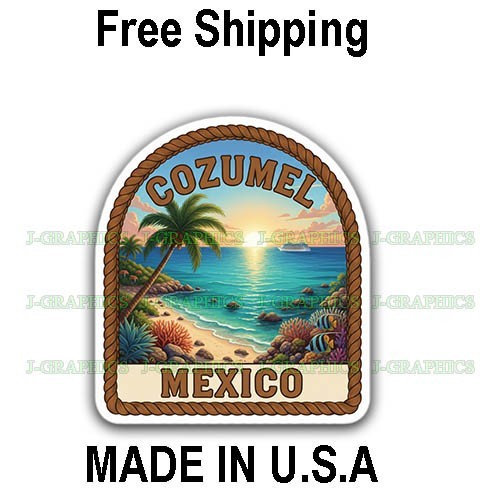 Cozumel Mexico Sticker Decal Bumper Sticker B