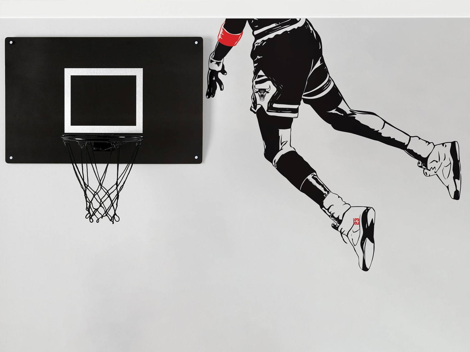 Dunking Wall Decal. Sneakerhead Wall Decor. Hypebeast Basketball Dunk Wall Art.