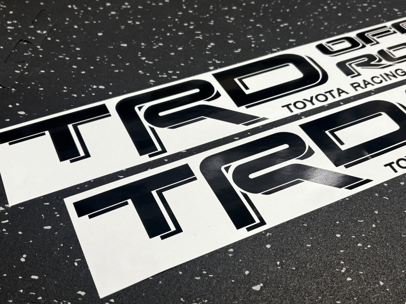 2x Black TRD Off Road Vinyl Decal fit Tacoma 4Runner Tundra Truck (Indr/Outdoor)