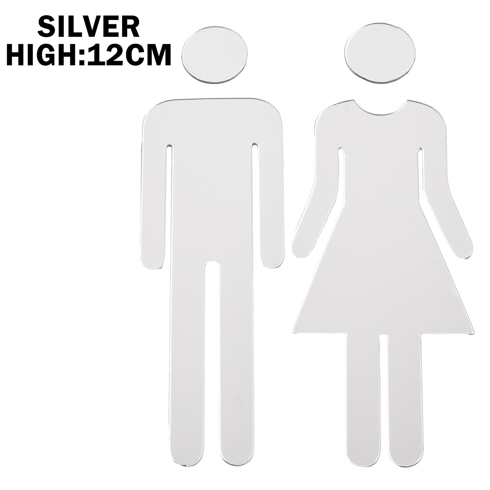 Sticker Toilet Sign Decals Indicator Plaque Men&Woman Replacemnt Restroom