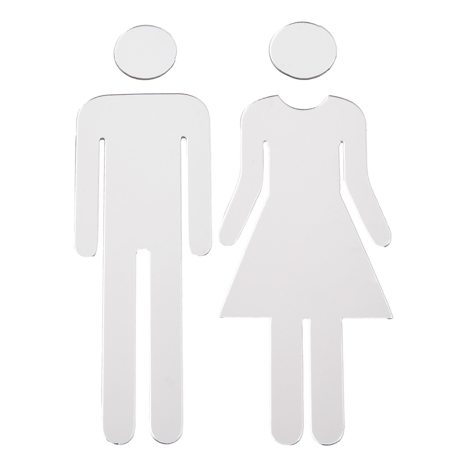 Sticker Toilet Sign Decals Indicator Plaque Men&Woman Replacemnt Restroom