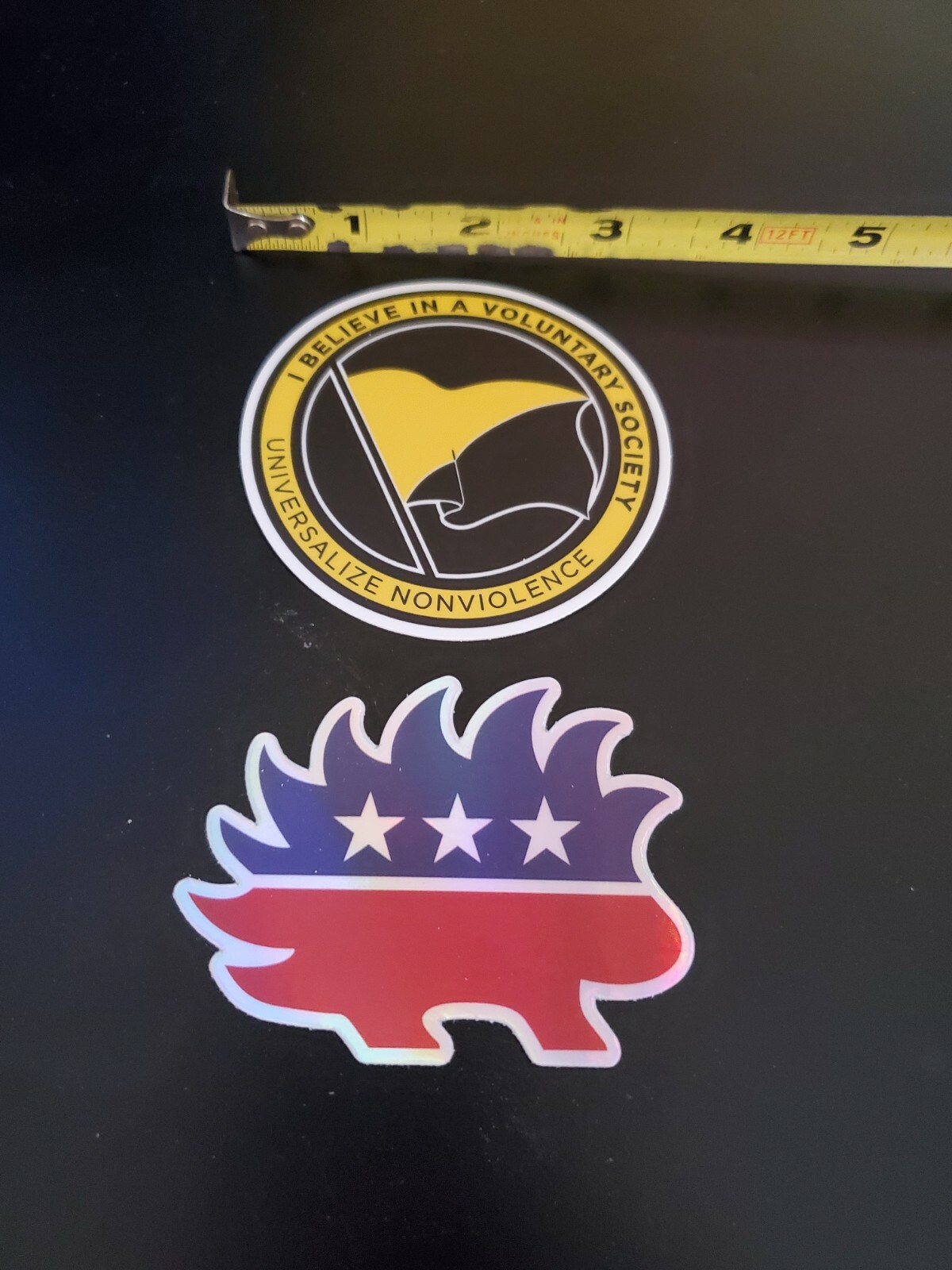 Anarcho-Capitalism Flag 3" sticker Pro Liberty 🗽 Voluntary Society Sovereign