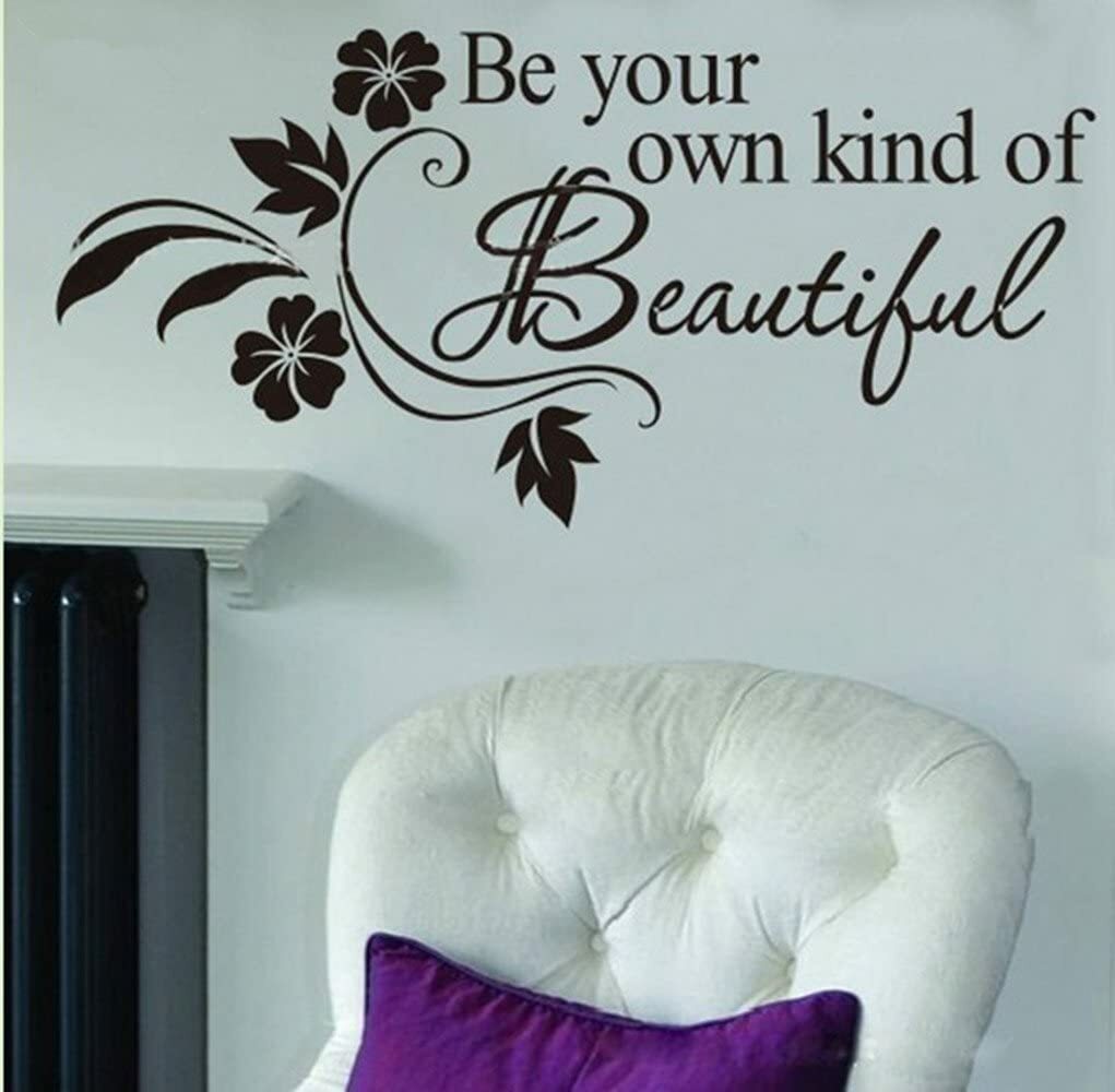 Be Your Own Kind of Beautiful vinyl Wall Art Sticker Wall Decals Home Art Decor