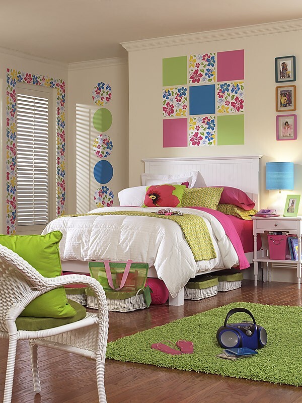 Island Fusion Pink Wall Pops! 5 Removeable Dots