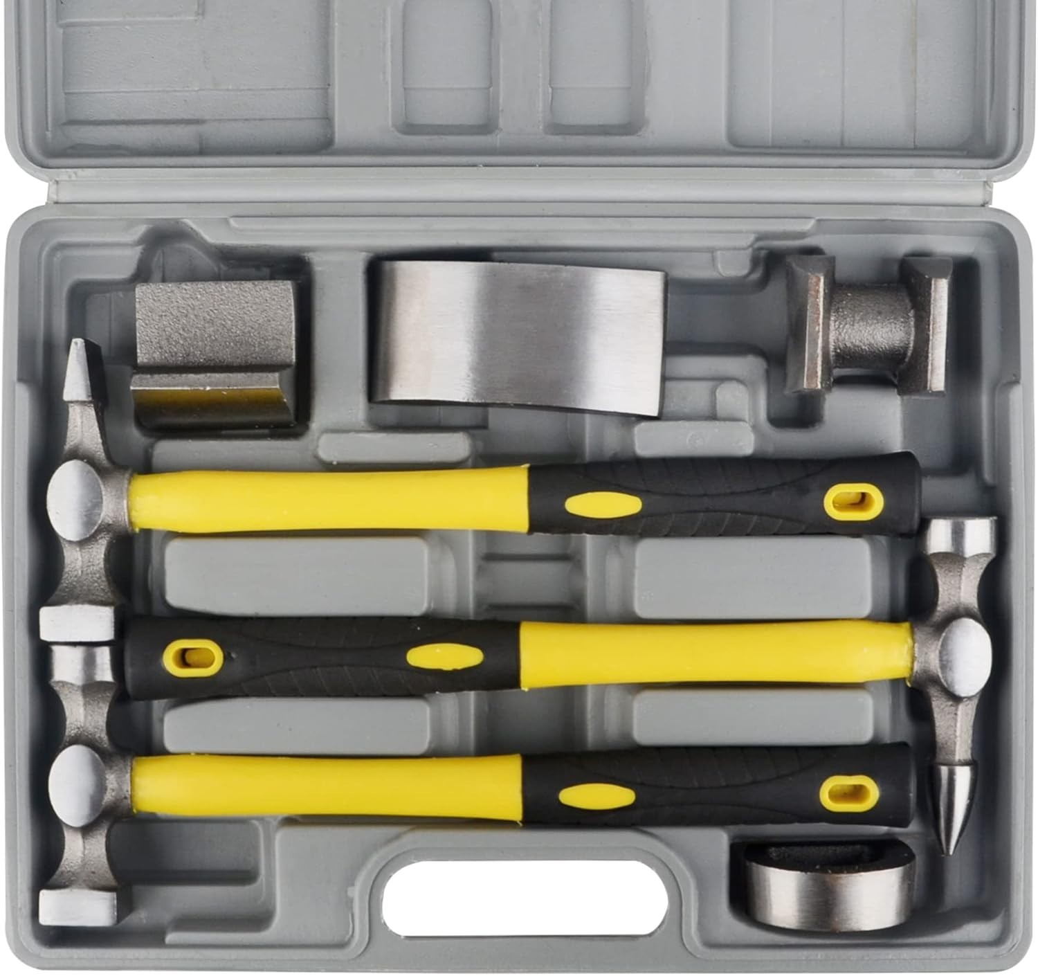 7Pcs Auto Body Repair Kit, Craft Panel Beating Hammer and Dolly Set… Fast Ship