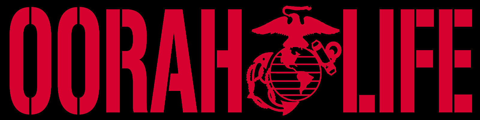 OoRah Life Vinyl Decal United States Marine Corps USMC Sticker Car Military EGA