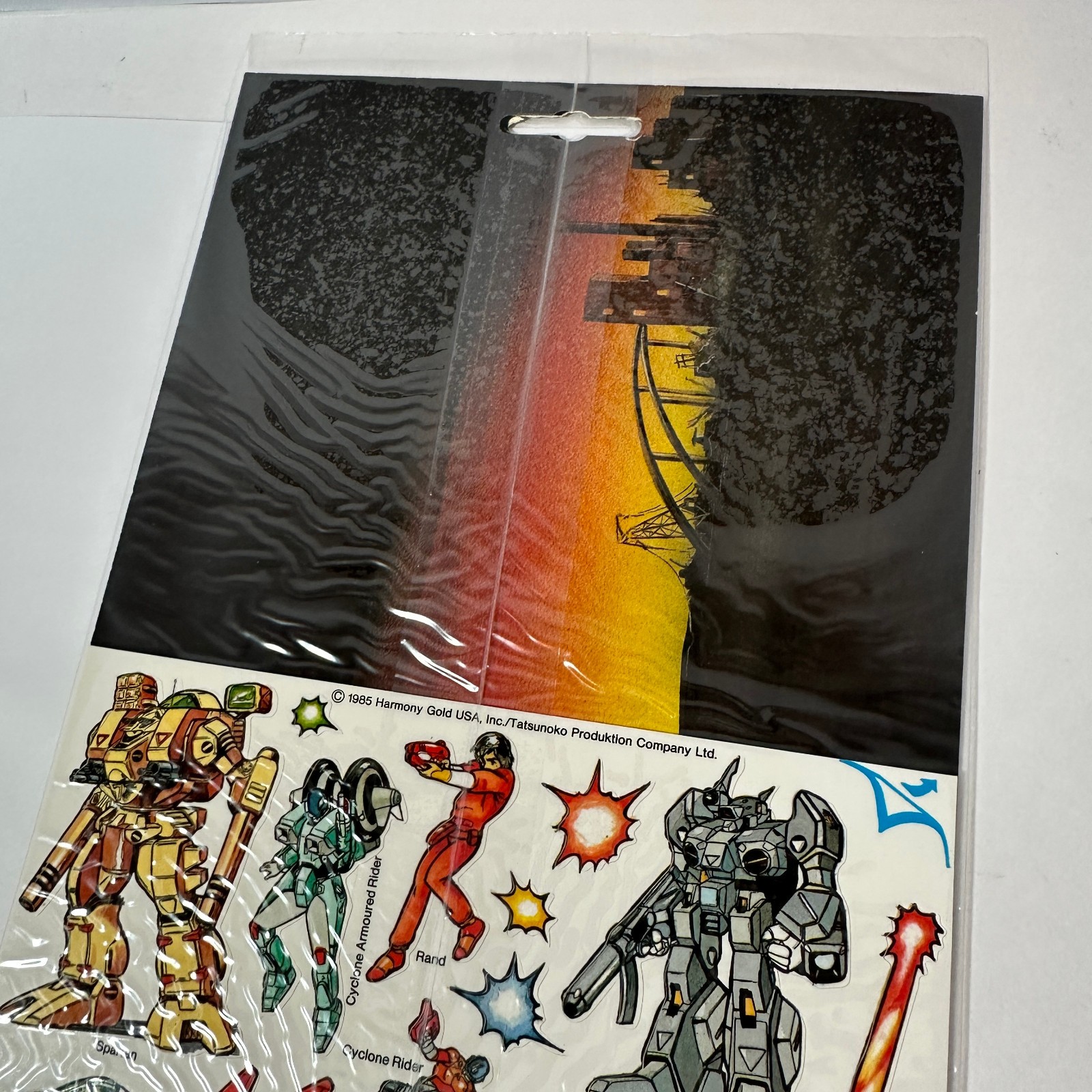 Vintage 1985 Press & Peel Robotech Vinyl Sticker Set Brand New